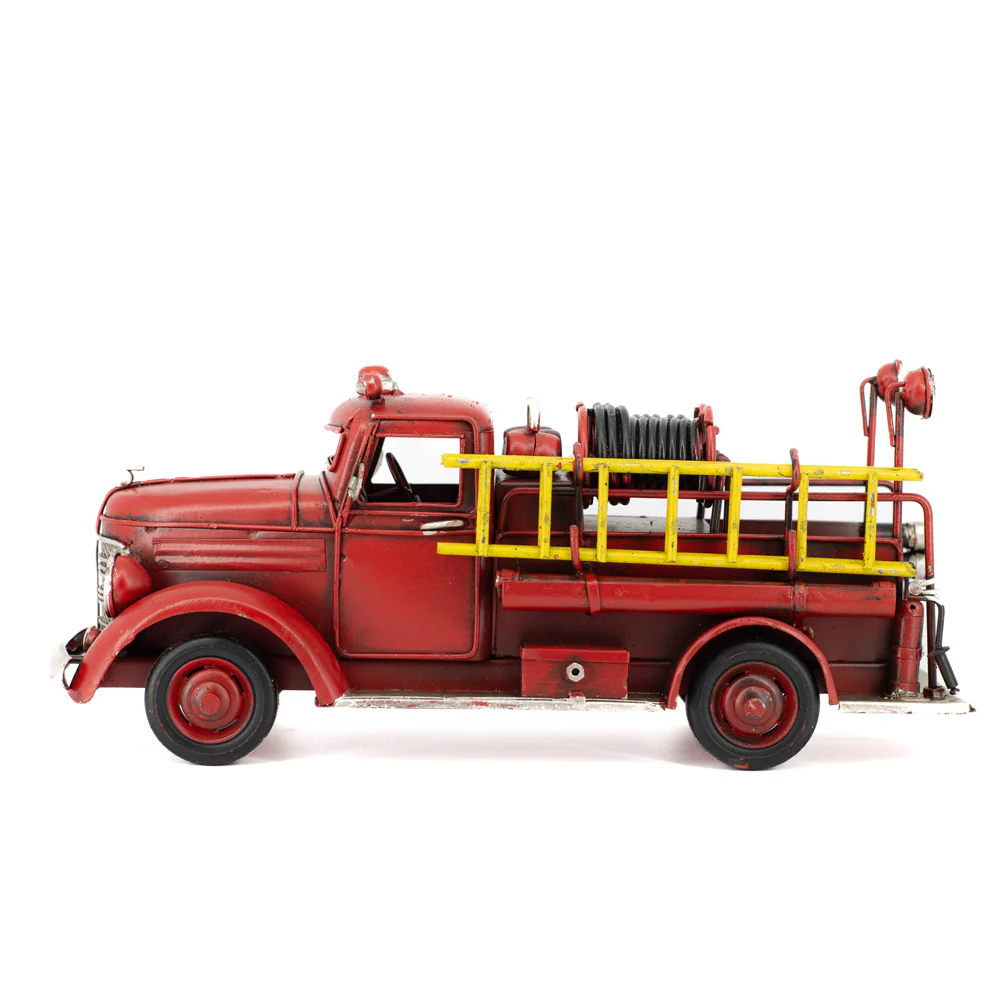 Boyle Metal Display Fire Truck Handmade Ornament Home Decor 31cm - Image 3