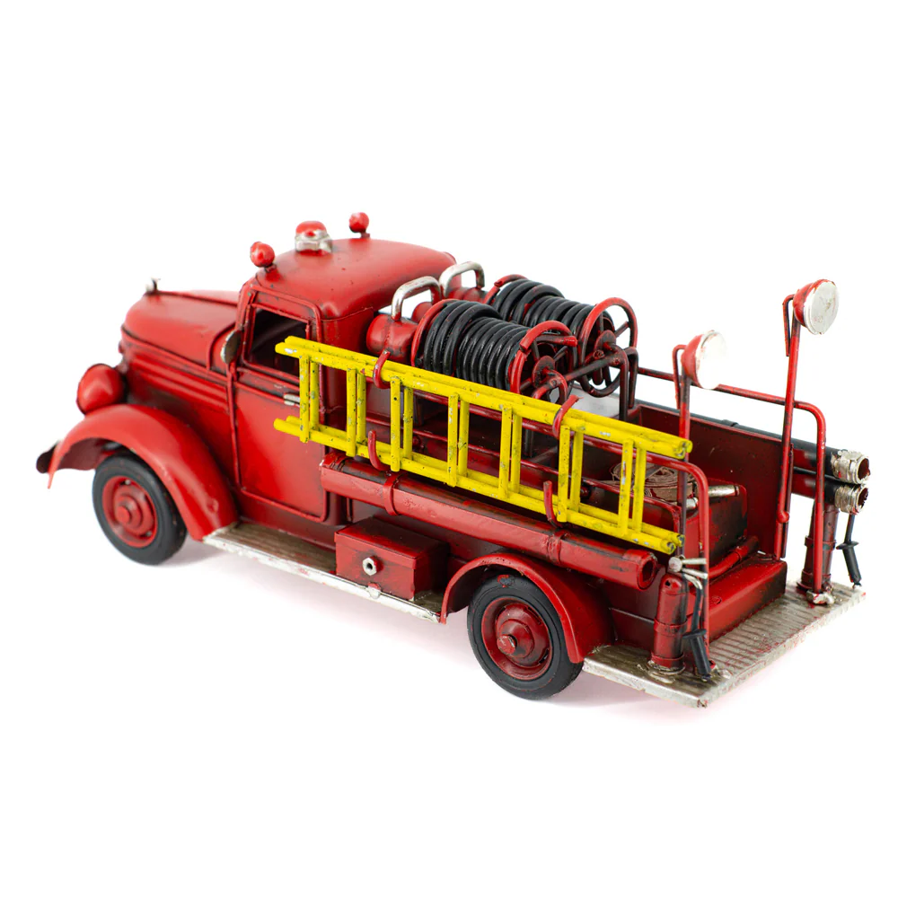 Boyle Metal Display Fire Truck Handmade Ornament Home Decor 31cm - Image 5
