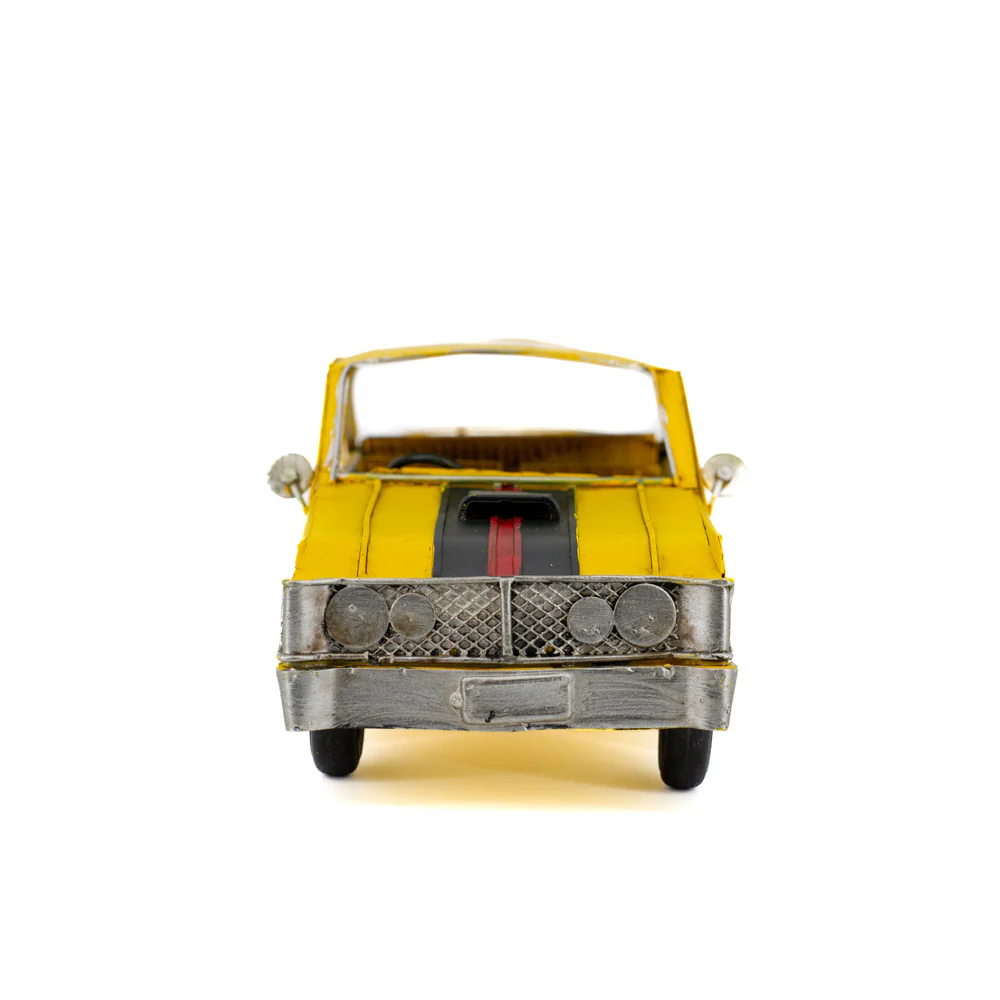 Boyle Metal Display Ford GT-HO Handmade Ornament Home Decor 27cm (Yellow) - Image 2