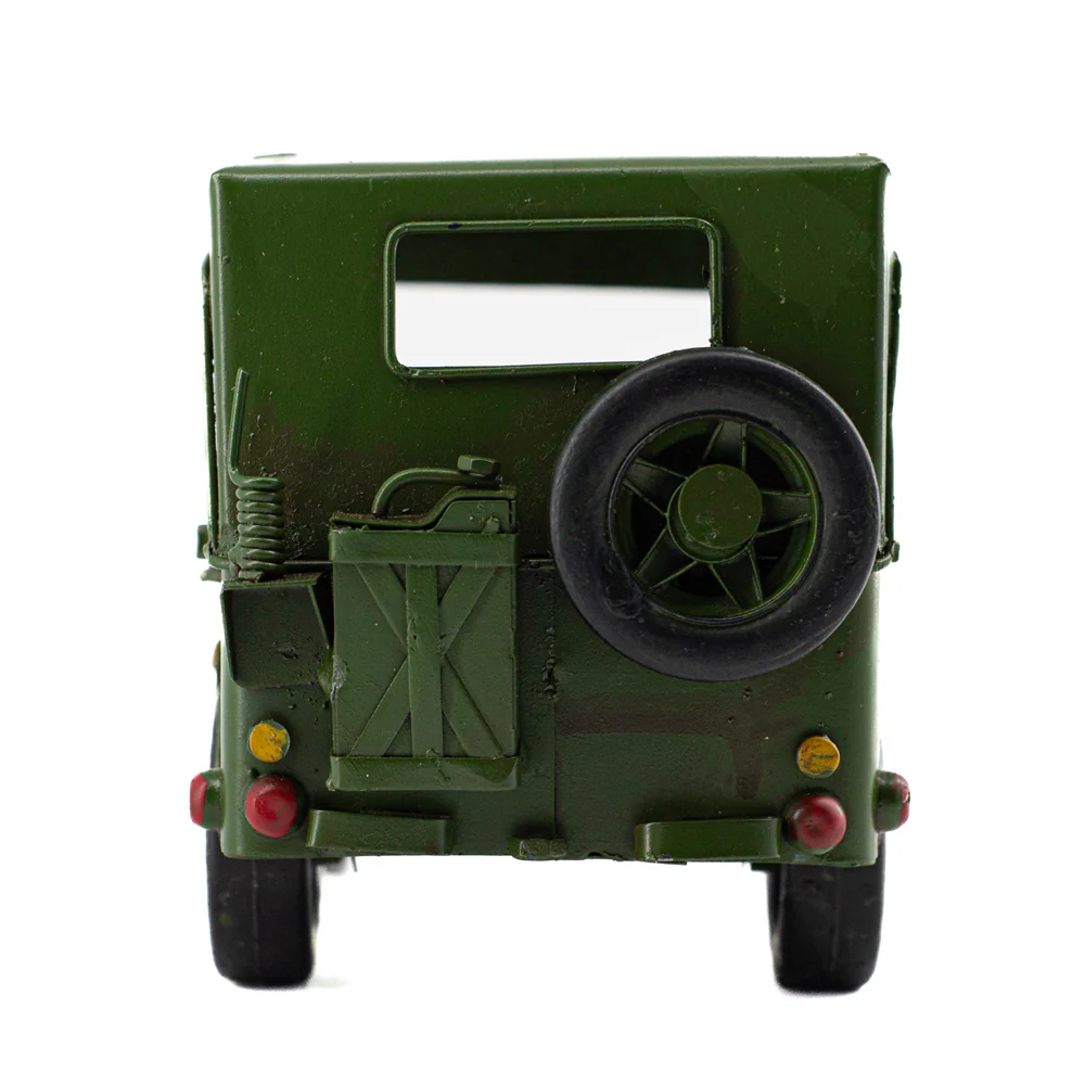 Boyle Metal Display Jeep with Canopy Handmade Ornament Home Decor 17cm - Image 5