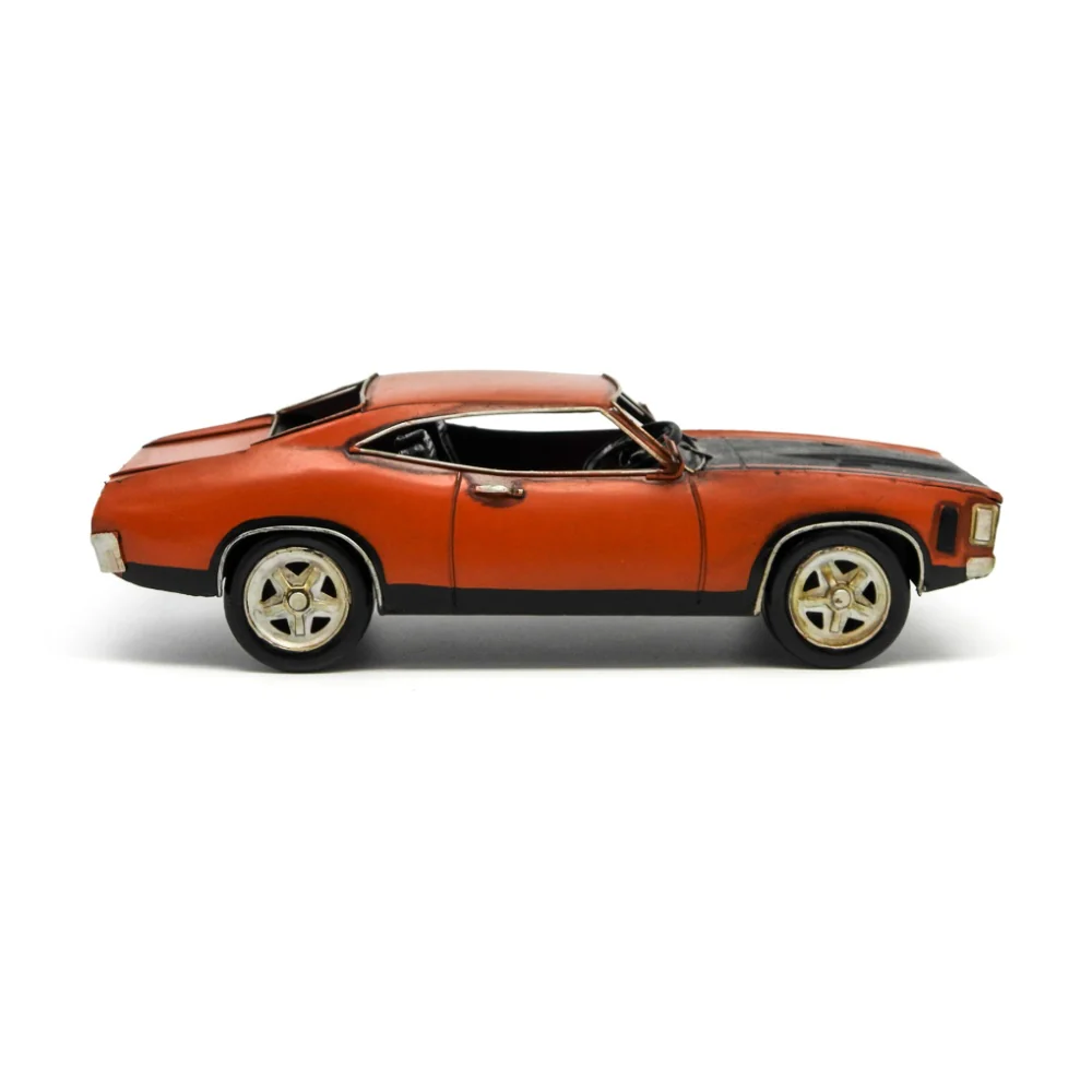 Boyle Metal Ornament Figurine 1972 Ford Falcon XS GT Coup Car 26x12cm (Orange) - Image 2
