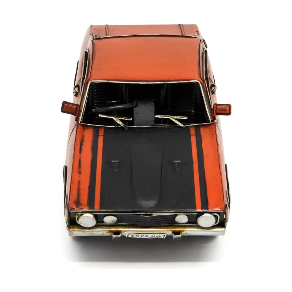 Boyle Metal Ornament Figurine 1972 Ford Falcon XS GT Coup Car 26x12cm (Orange) - Image 3