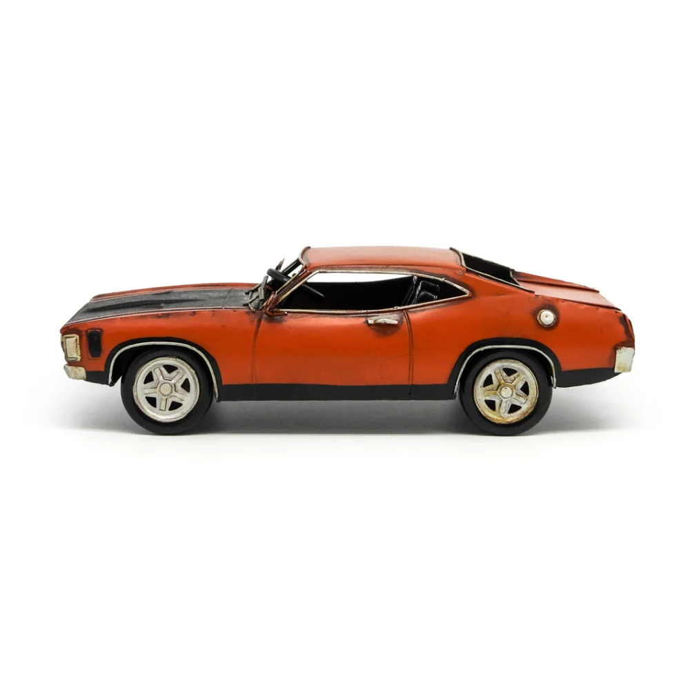 Boyle Metal Ornament Figurine 1972 Ford Falcon XS GT Coup Car 26x12cm (Orange) - Image 4