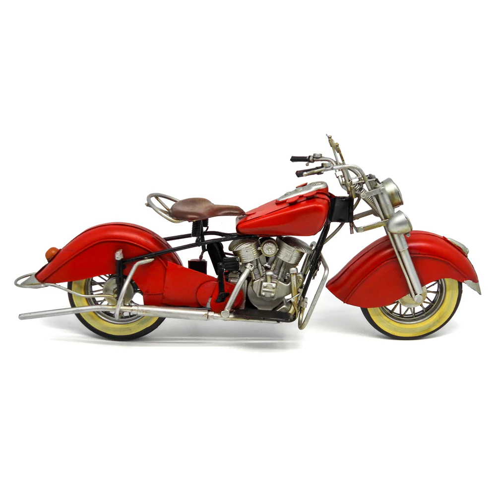 Boyle Metal Ornament Home Decor Collectible 1948 Chief Motorcycle 41x21x20.8cm - Image 3