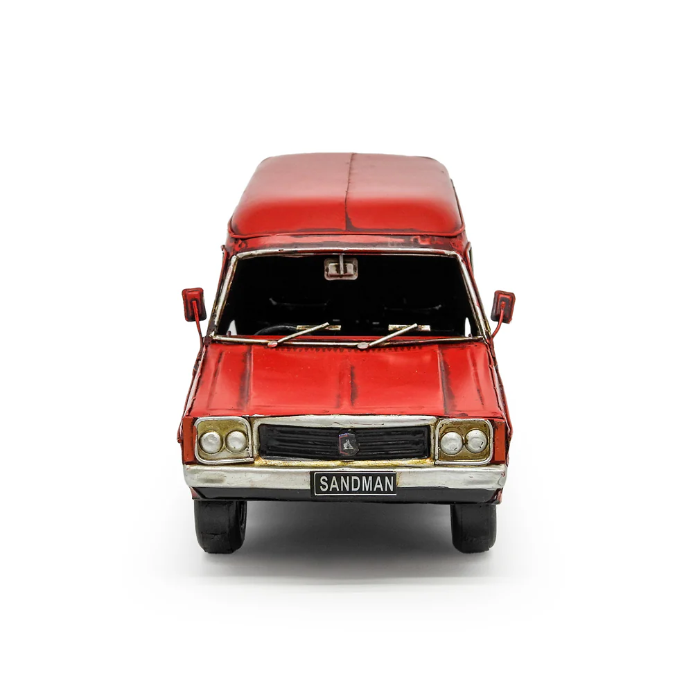 Boyle Metal Ornament Home Decor Collectible Holden HQ Sandman Car 28x12x10cm (Red) - Image 4