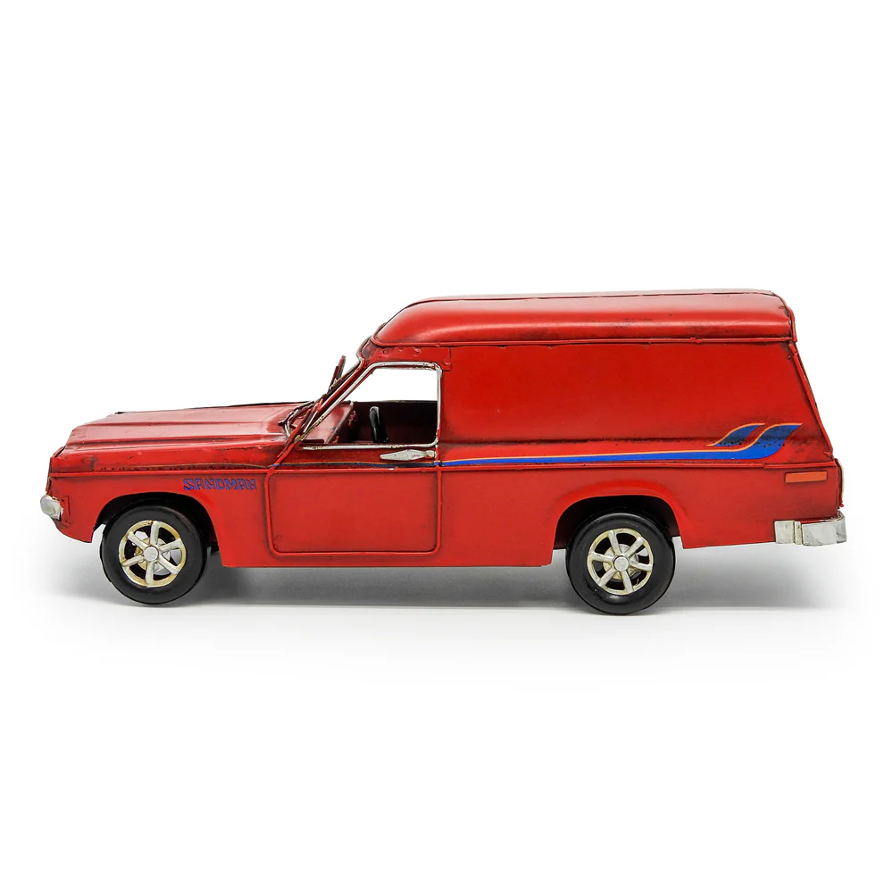 Boyle Metal Ornament Home Decor Collectible Holden HQ Sandman Car 28x12x10cm (Red) - Image 5