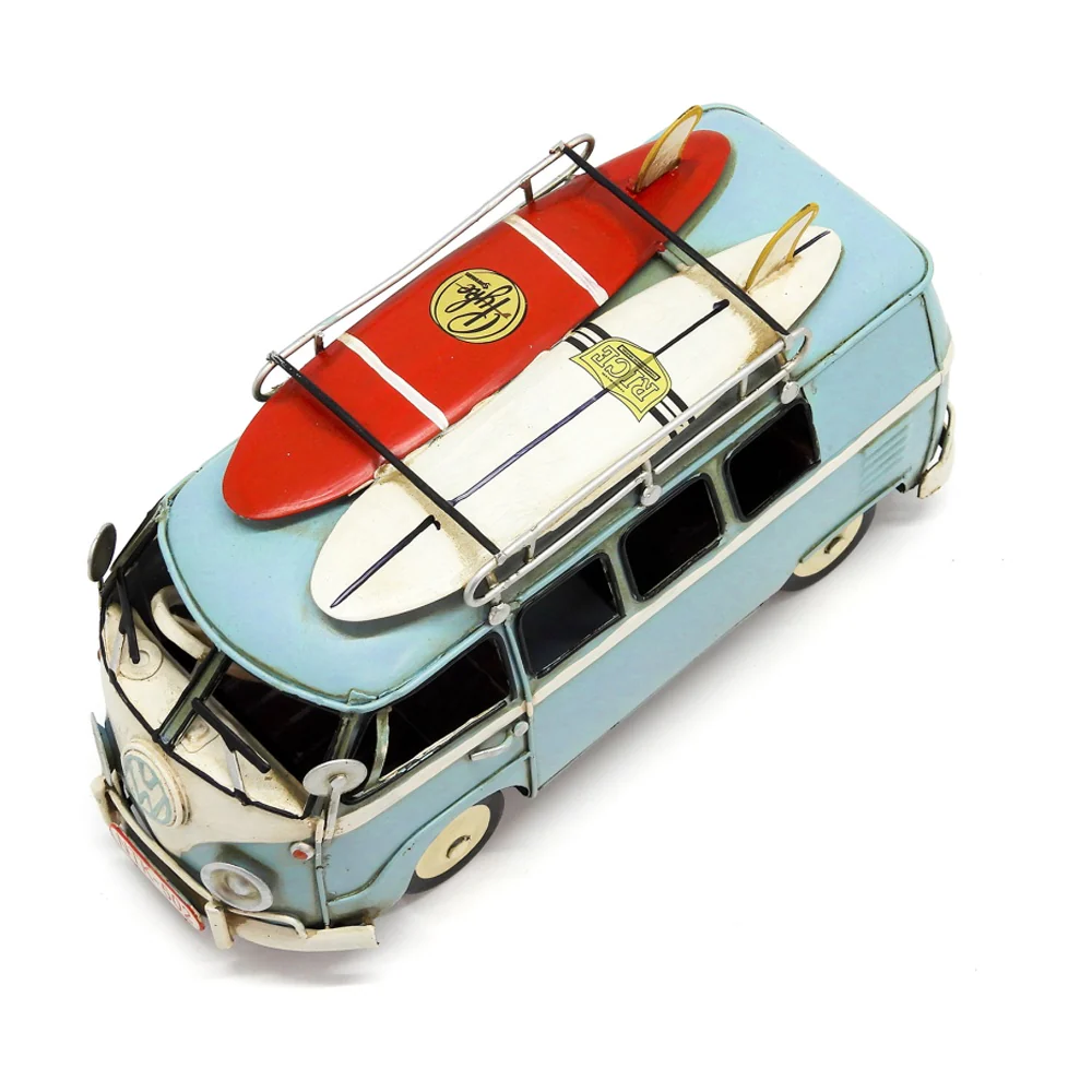Boyle Metal Ornament Home Decor Collectible Kombi Van 20x9x11cm (Blue) - Image 5