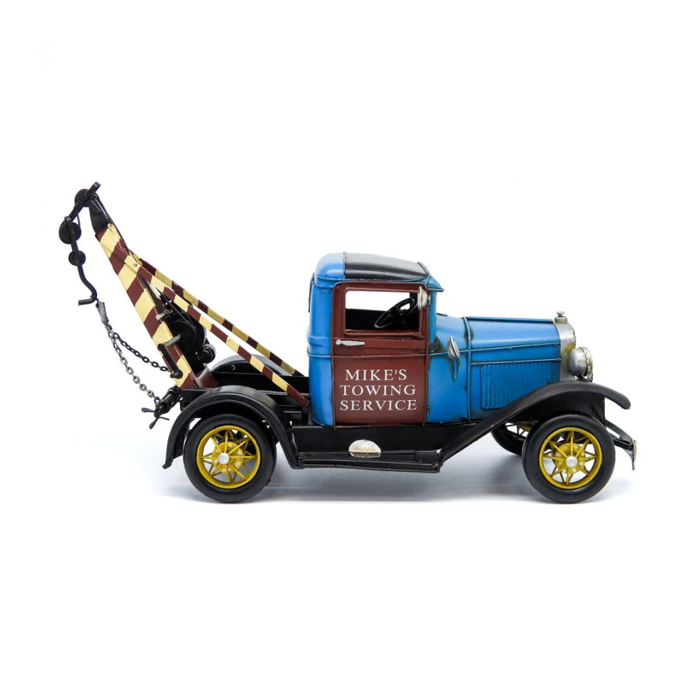 Boyle Metal Ornament Home Decor Collectible Old Ford Tow Truck 41x17x18cm - Image 2