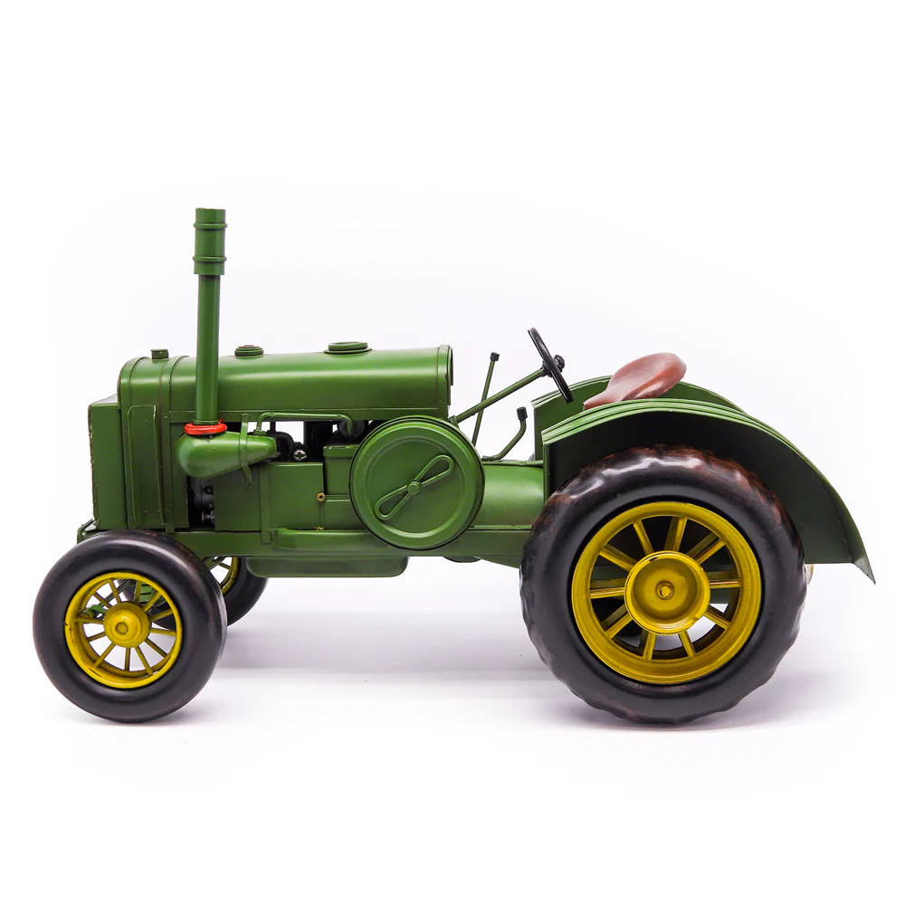 Boyle Metal Ornament Home Decor Collectible Tractor 38x18x18cm (Green/Gold) - Image 5