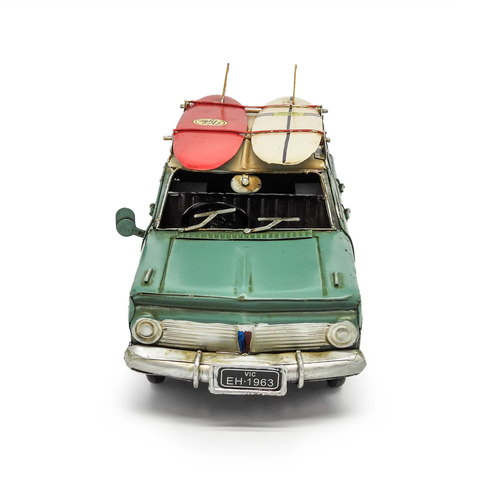 Boyle Metal Ornament Home Decor EH Station Wagon Car with Surfboards 29cm - Image 4