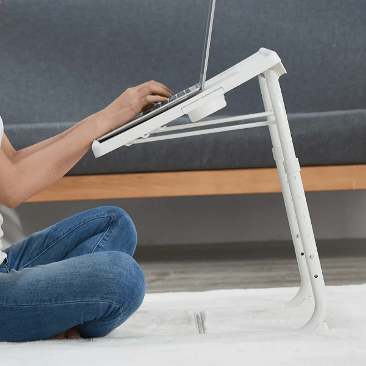 BR Home Portable Metal Adjustable Table - Image 5