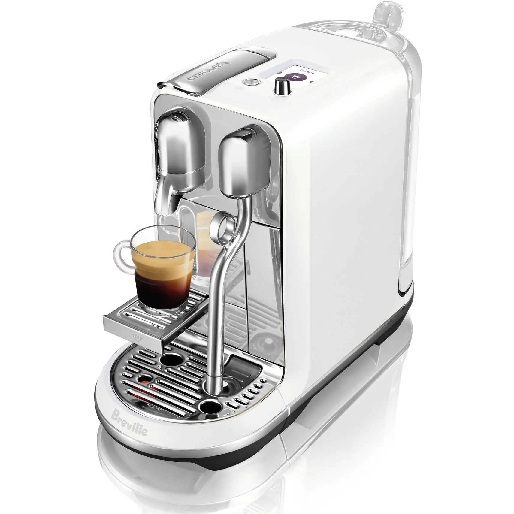 Breville Nespresso Creatista Plus Coffee Machine (Sea Salt White) - Image 4