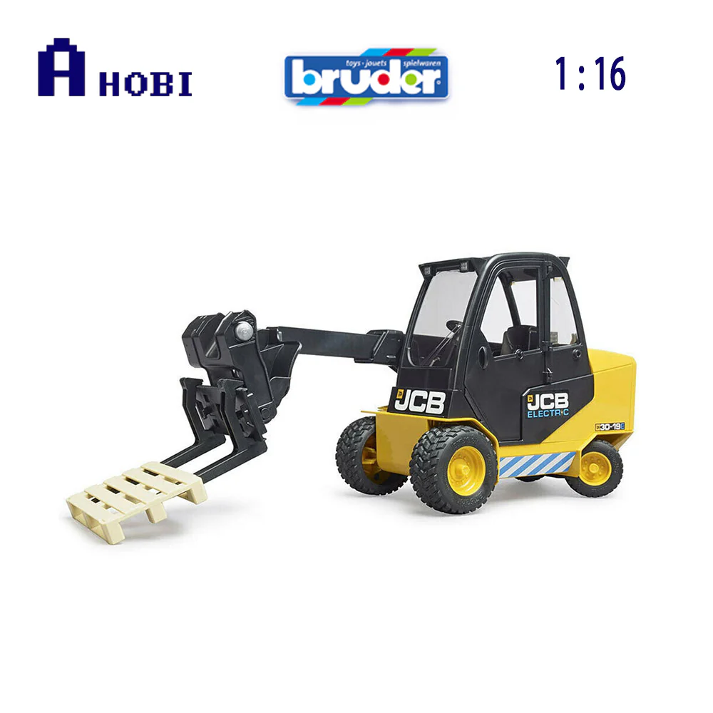 Bruder Licensed 1:16 JCB Teletruck with Pallet Includes Height Adjustable Telescopic Arm - Image 3