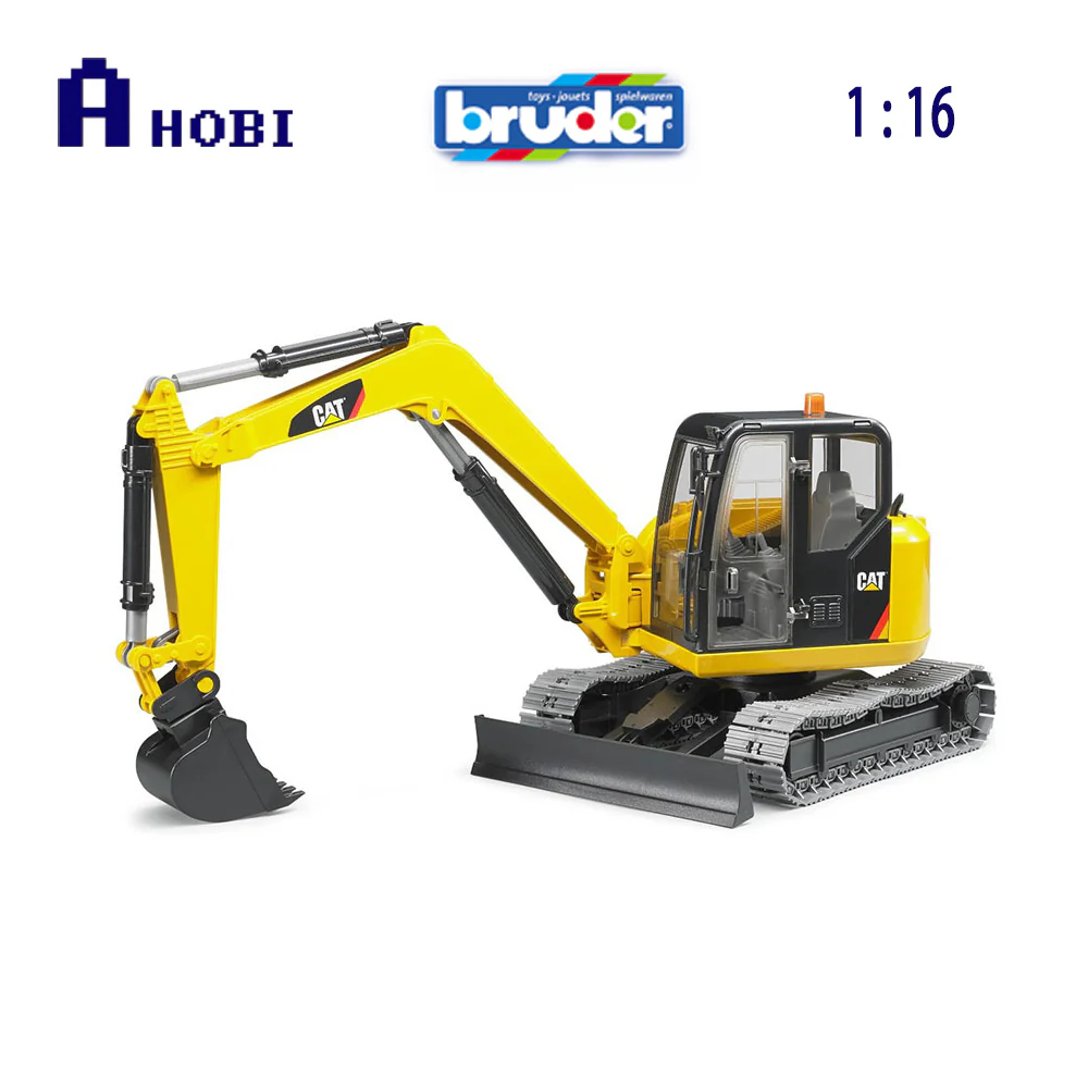 Bruder Licensed 1:16Ā Scale Caterpillar Mini Excavator With Genuine Chain Links Tracked Chassis - Image 3
