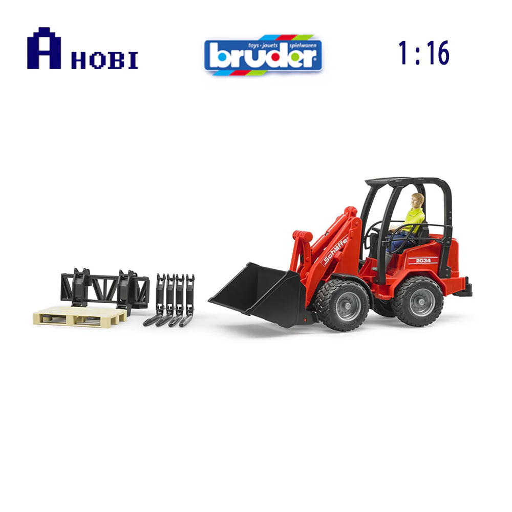 Bruder Licensed 1:16 Scale Shaffer Compact Loader 2034 With Figure & Accessories - Image 3