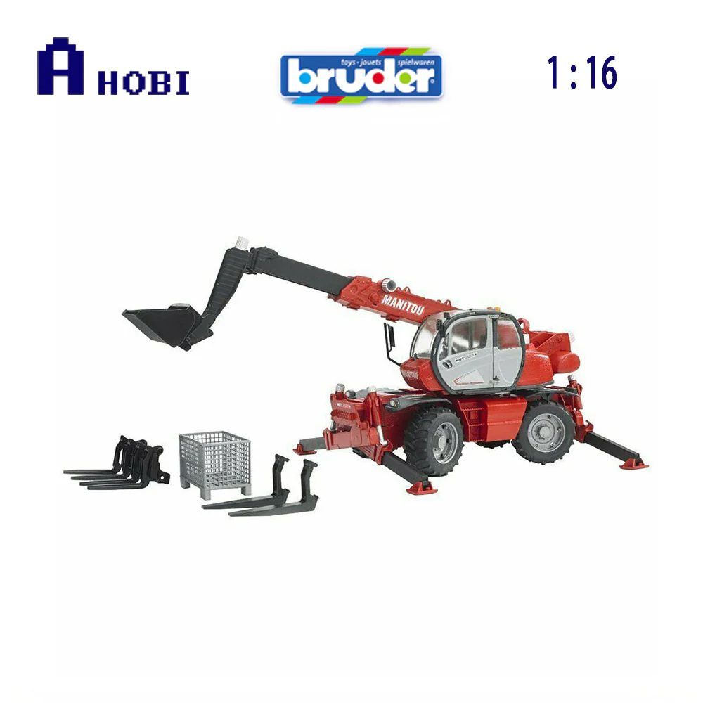 Bruder Manitou Telescopic Forklift - Red - Image 3