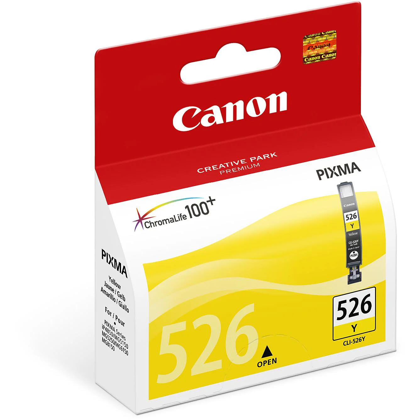 Canon Pixma CLI526 Standard Capacity Ink Cartridge (Yellow) - Image 2