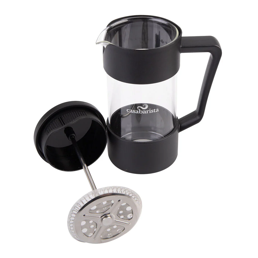 Casabarista Oslo Accent Stainless Steel Coffee Plunger 3 Cup 350ml Black - Image 5