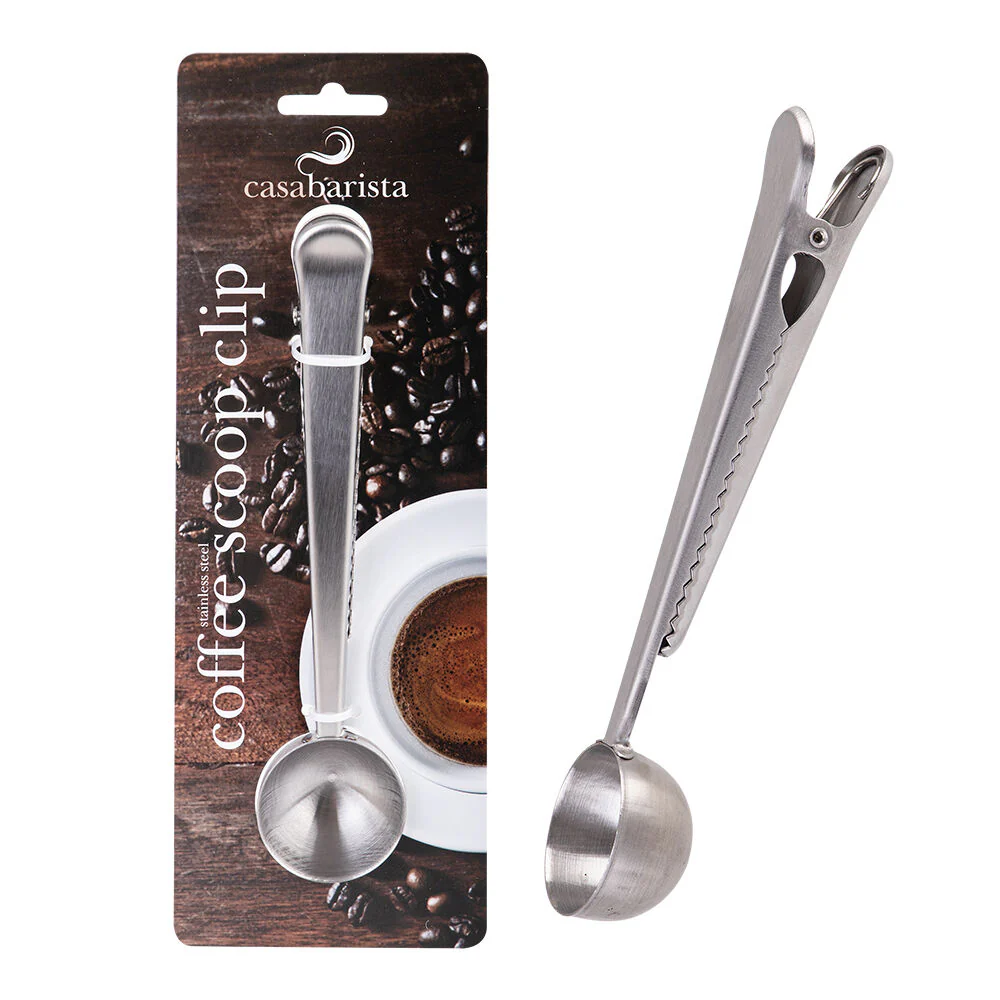 Casabarista Stainless Steel Coffee Scoop Clip Spoon Tablespoon 15ml Silver - Image 5