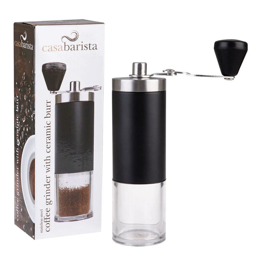 Casabarista Stainless Steel Hand/Manual Coffee Bean Grinder with Ceramic Burr - Image 4