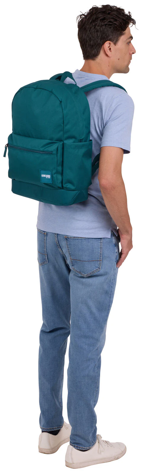 Case Logic 26L Alto Recycled Backpack Bag with Free Pencil Case in Teal - Image 7
