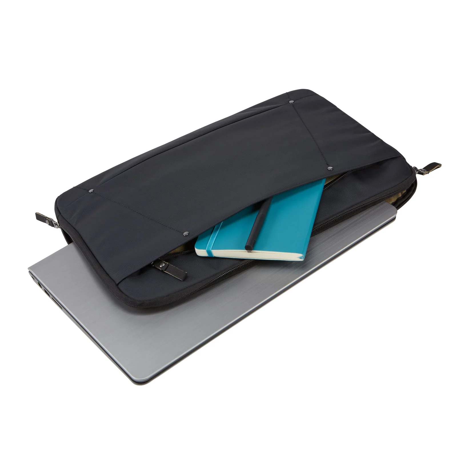 Case Logic Deco 15.6" Laptop Computer Sleeve in Black - Image 2