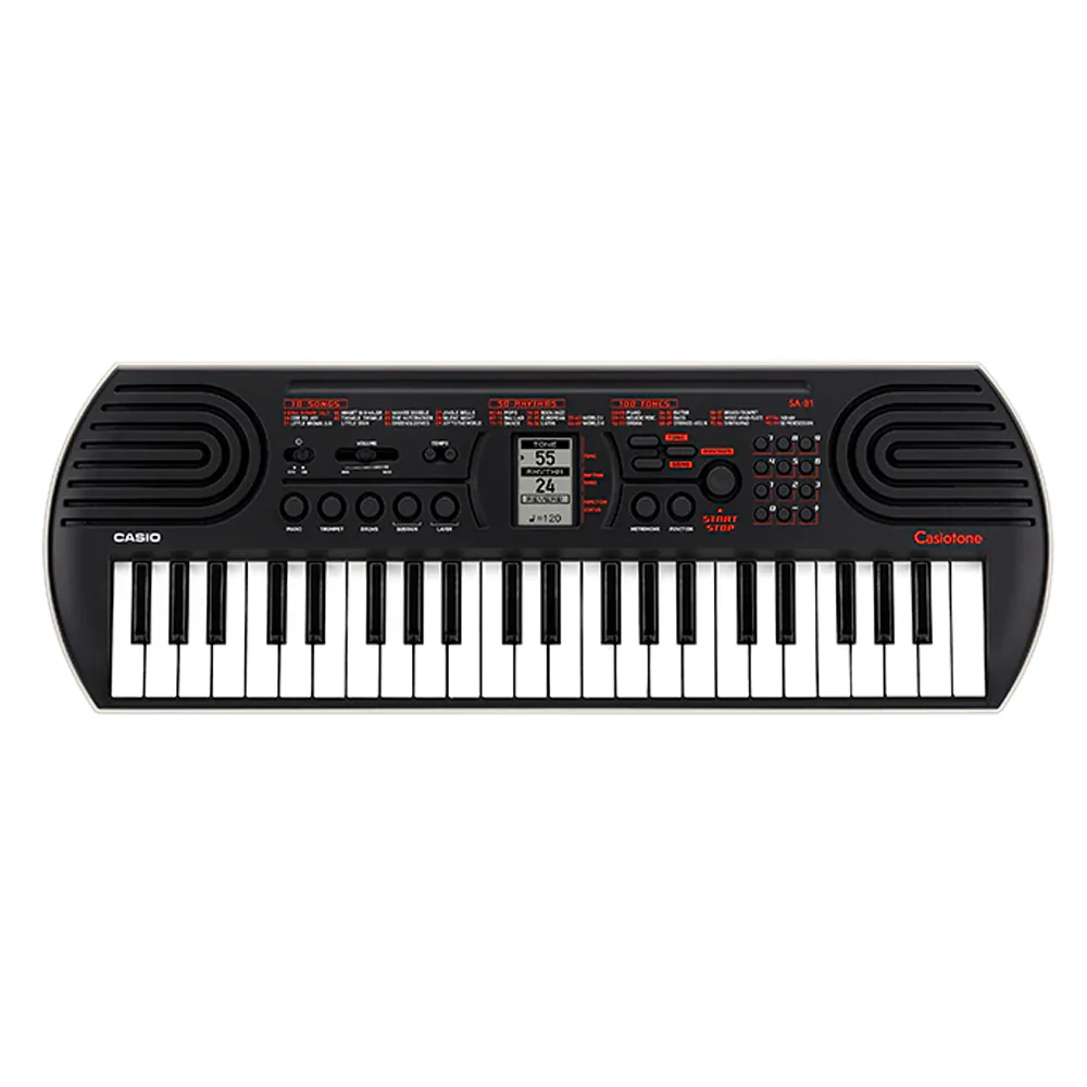Casio Casiotone SA81 44-Key Musical Portable Mini Electric Keyboard Black - Image 2