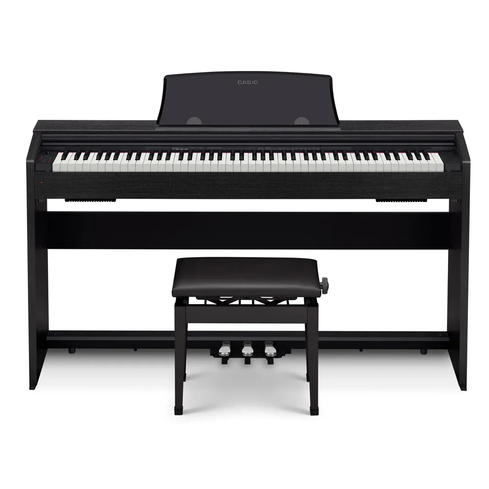 Casio PX-770BK Privia 88-Note Digital Electric Piano with Foot Pedals and Bench (Black) - Image 5