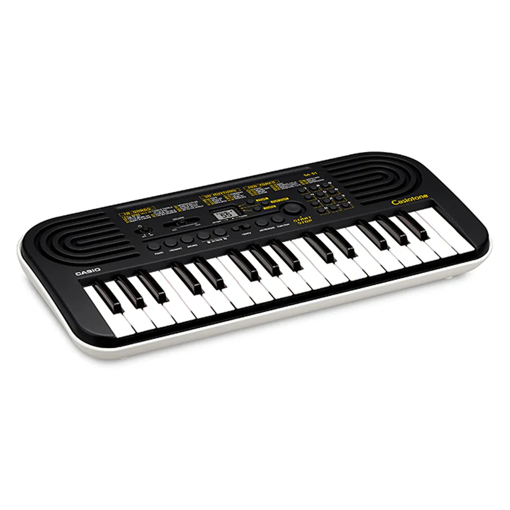 Casio SA-51 Casiotone Mini 32 Key Keyboard with Wall Adaptor (Black) - Image 3