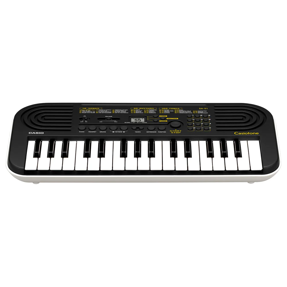 Casio SA-51 Casiotone Mini Portable 32 Key Musical Keyboard/Electric Piano Black - Image 3