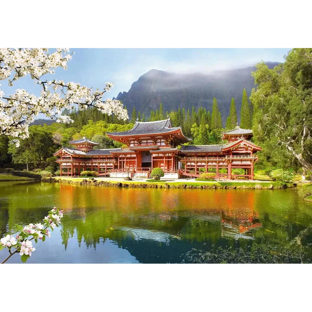 Castorland 1000-Pieces Replica of Old Byodoin Temple Puzzle - Image 2