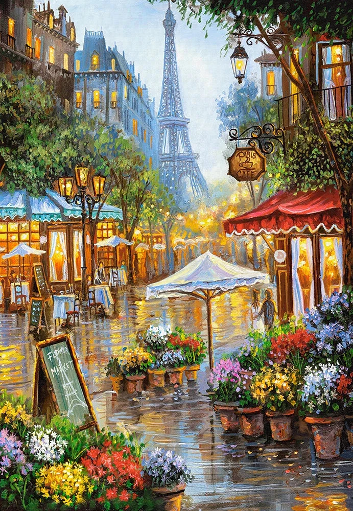 Castorland 1000-Pieces Spring Flowers Paris Puzzle - Image 2