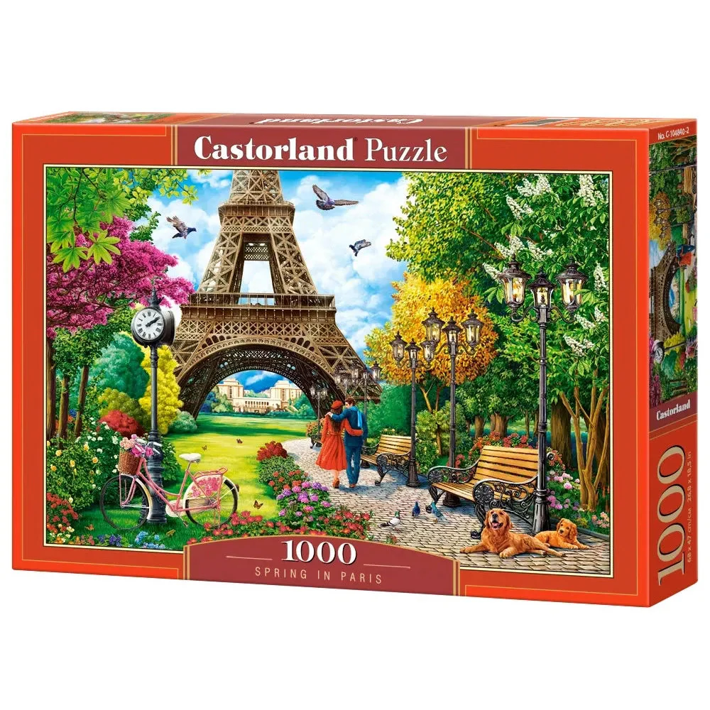 Castorland 1000-Pieces Spring In Paris Puzzle
