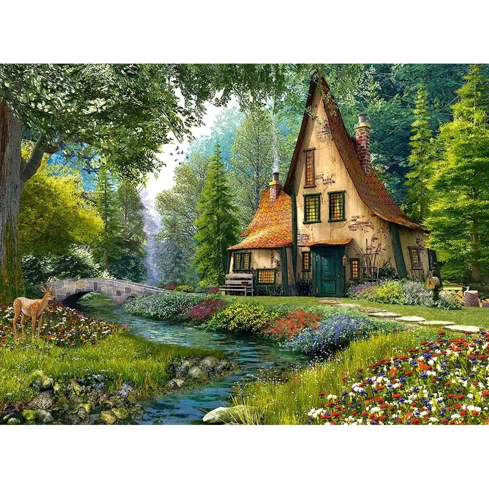 Castorland 2000-Pieces Toadstool Cottage Puzzle - Image 2