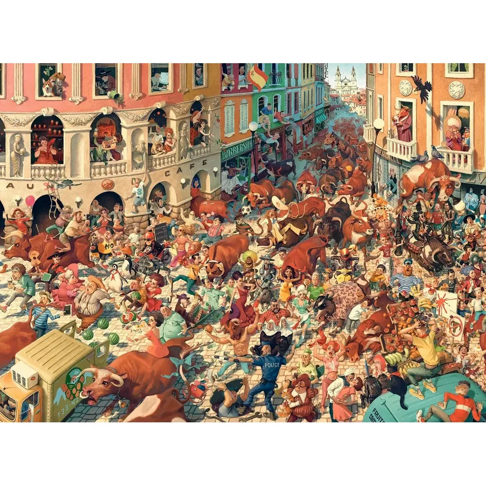 Castorland 3000-Pieces Bull Run In Pampeluna Puzzle - Image 2