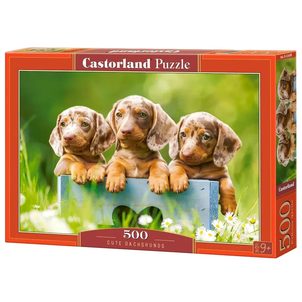 Castorland 500-Pieces Cute Daschunds Puzzle - Image 2