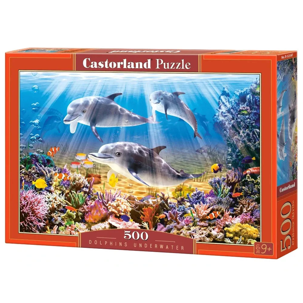 Castorland 500-Pieces Dolphins Underwater Puzzle - Image 2