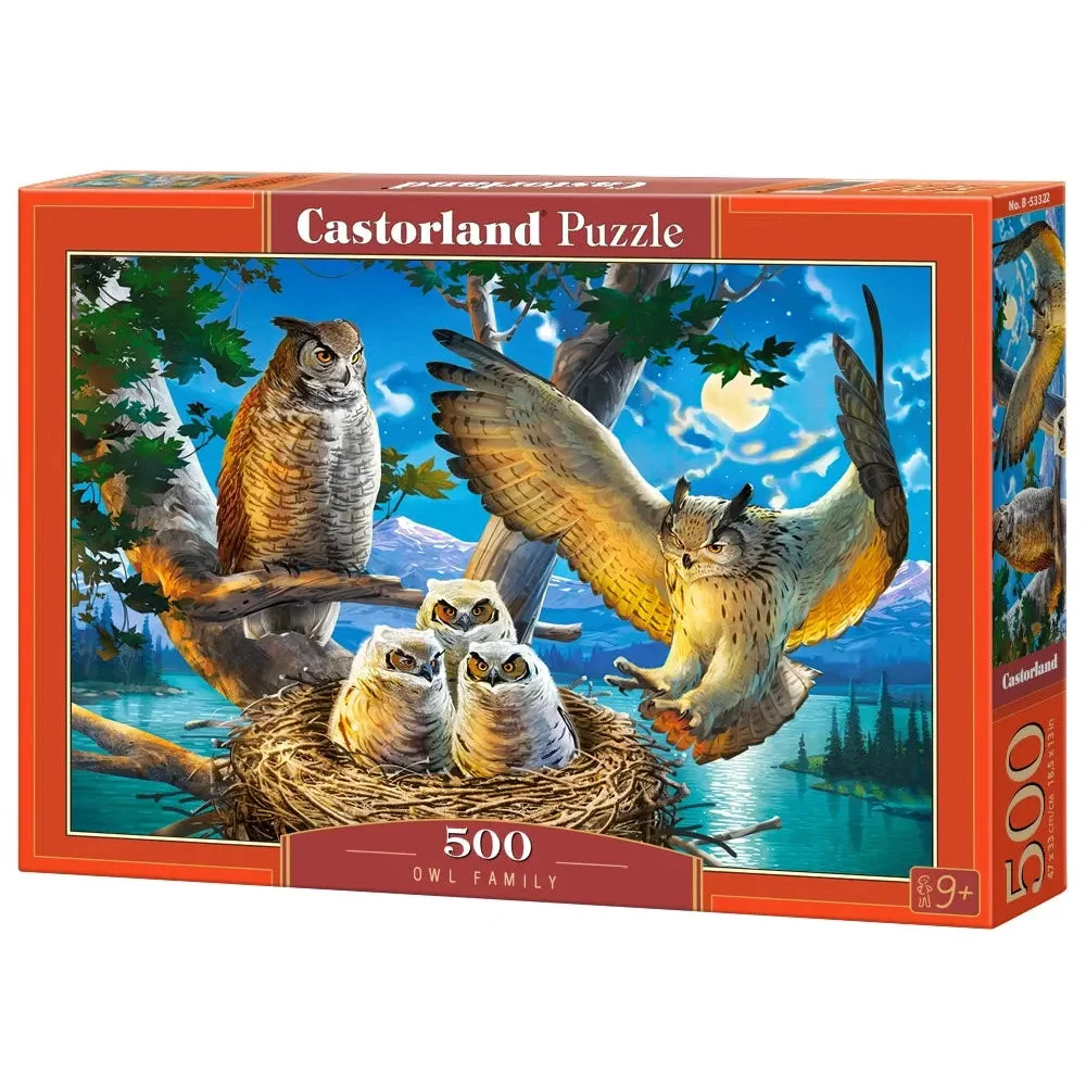 Castorland 500-Pieces Owl Family Puzzle - Image 2