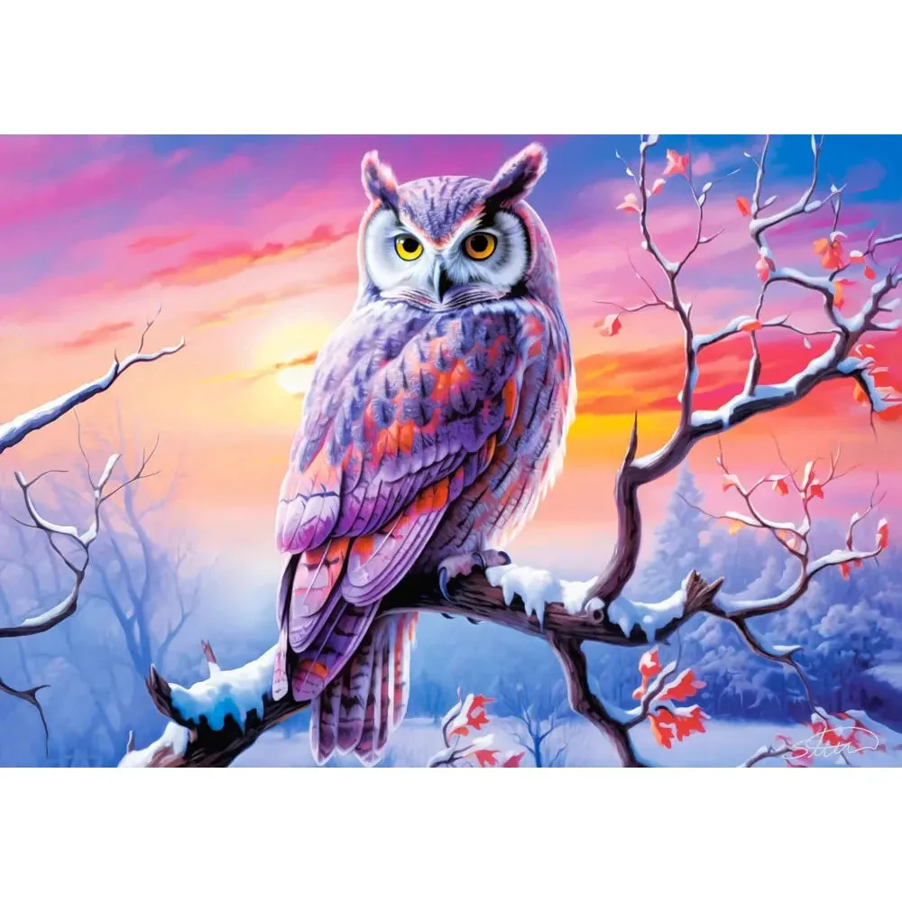 Castorland 500-Pieces Owls Perfect Evening Puzzle - Image 2