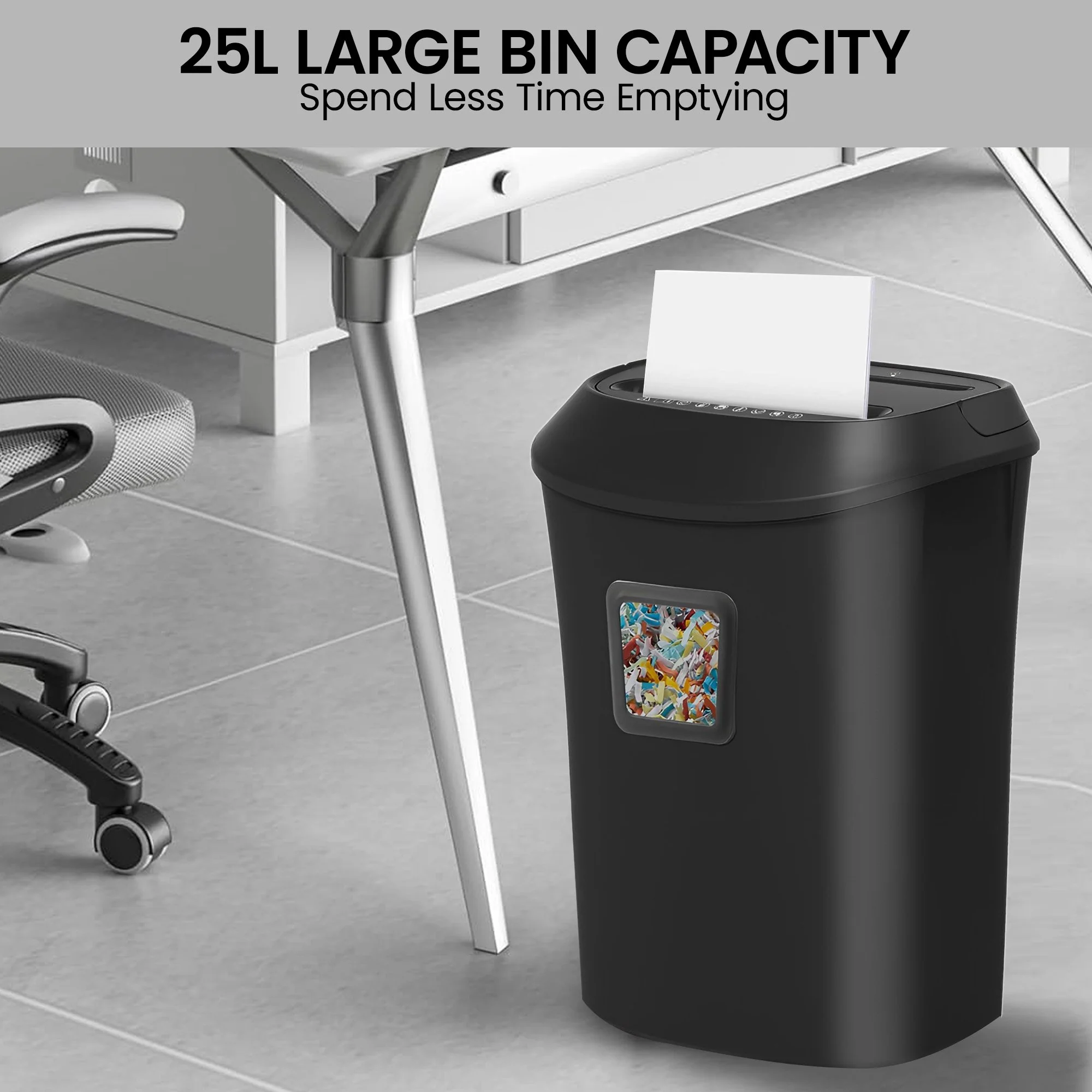 Centurion 12-Sheet Cross-Cut Paper Shredder 25L - Image 10