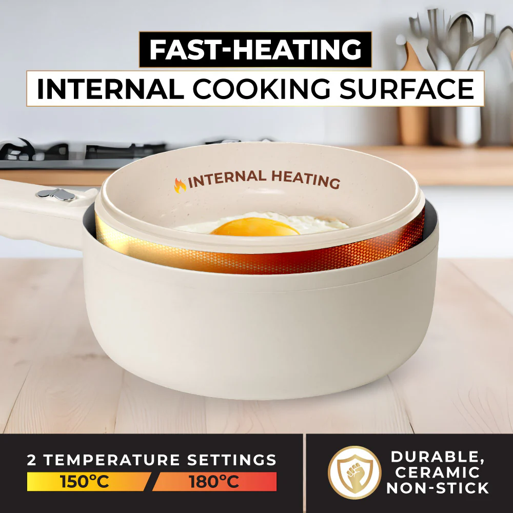 CeraPro Multi-Purpose Electric Cooker and Hot Pot 1.5L - Image 4