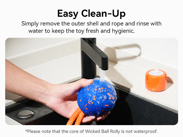 Cheerble Wicked Ball Rolly - Interactive Smart Dog Toy - Royal Blue - Image 7