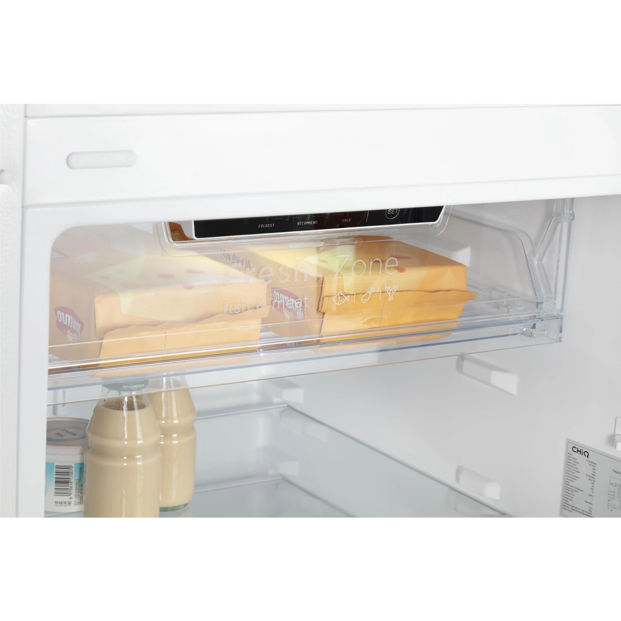 CHiQ CTM348NW5E 348L Top Mount Fridge (White) - Image 9