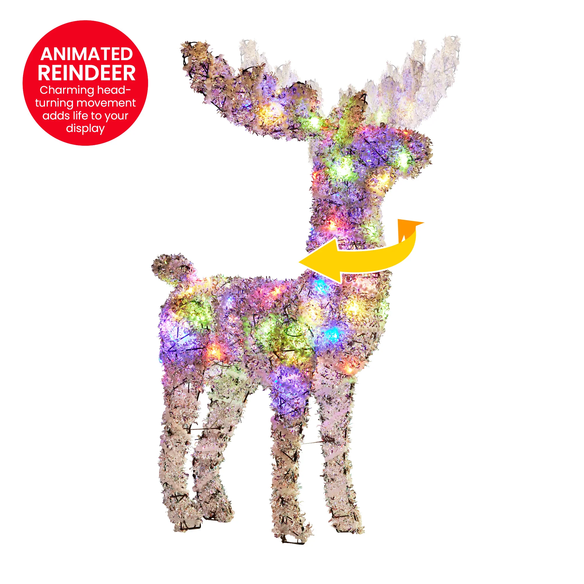 Christabelle Animated Reindeer LED Decoration 112cm - Image 4
