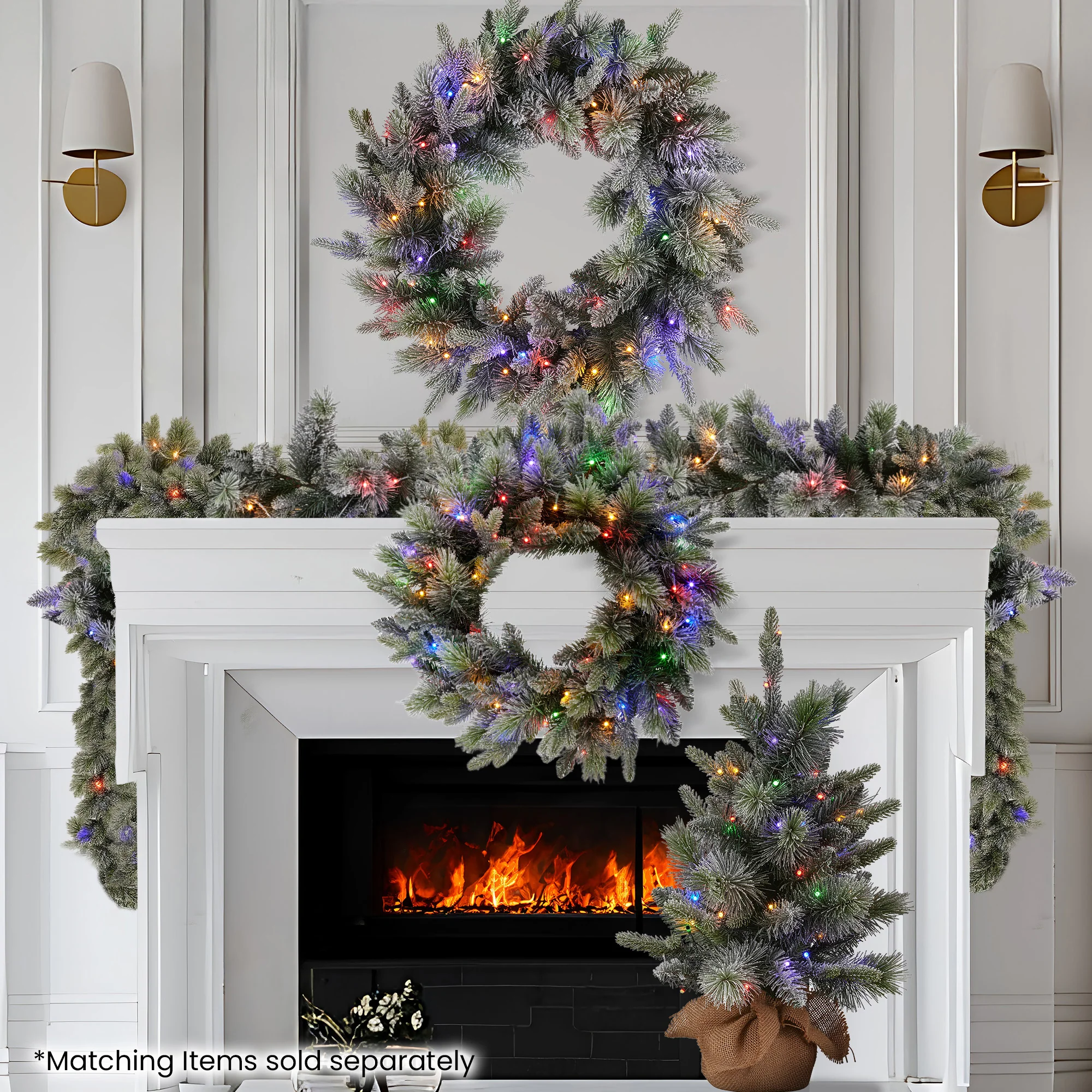 Christabelle Snowy LED Christmas Garland Stamford 2.7m - Image 7