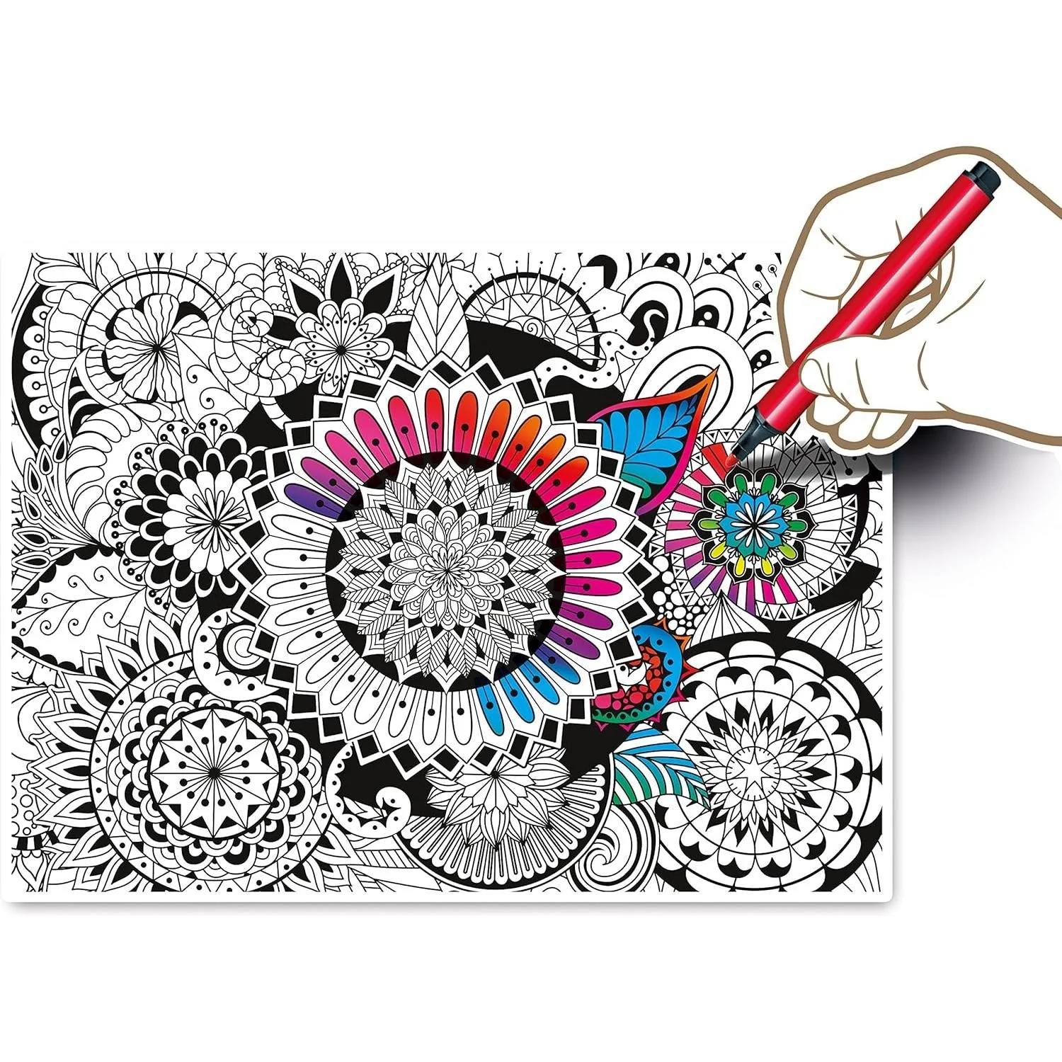 Clementoni Flowers 3D Colour Therapy Puzzle (500pc) - Image 3
