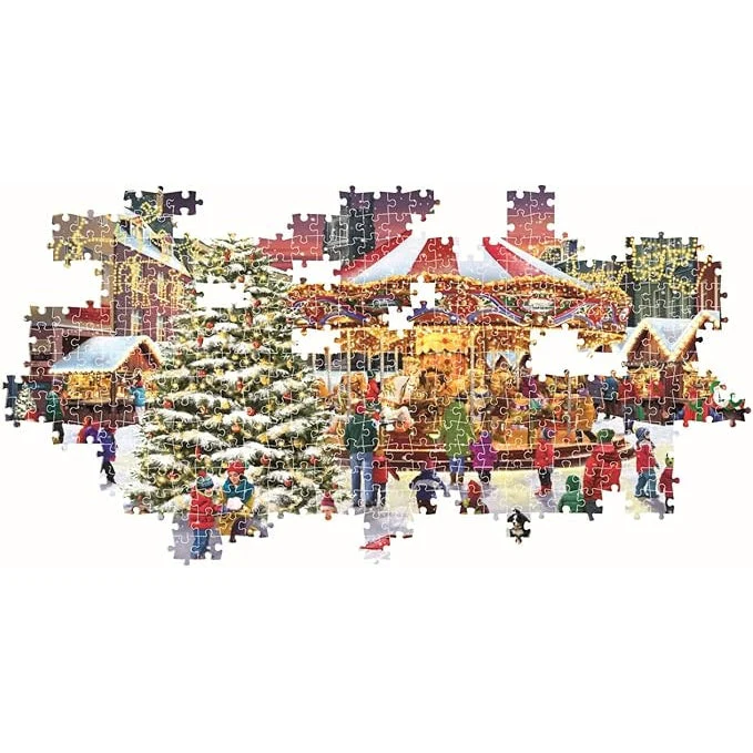 Clementoni Panorama Puzzle Christmas Village 1,000 Pieces - Image 2