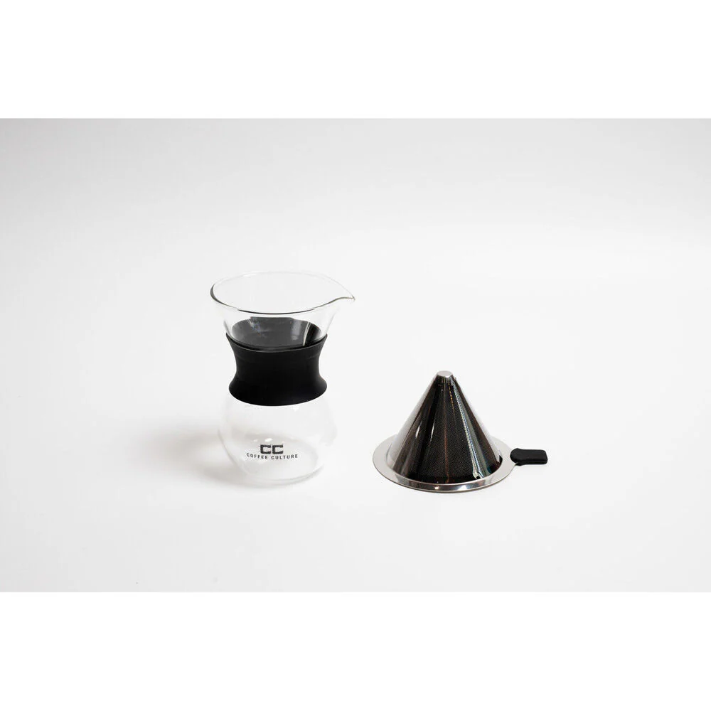 Coffee Culture 200ml Pour Over Coffee Maker Glass Jug Dripper with Filter - Image 5