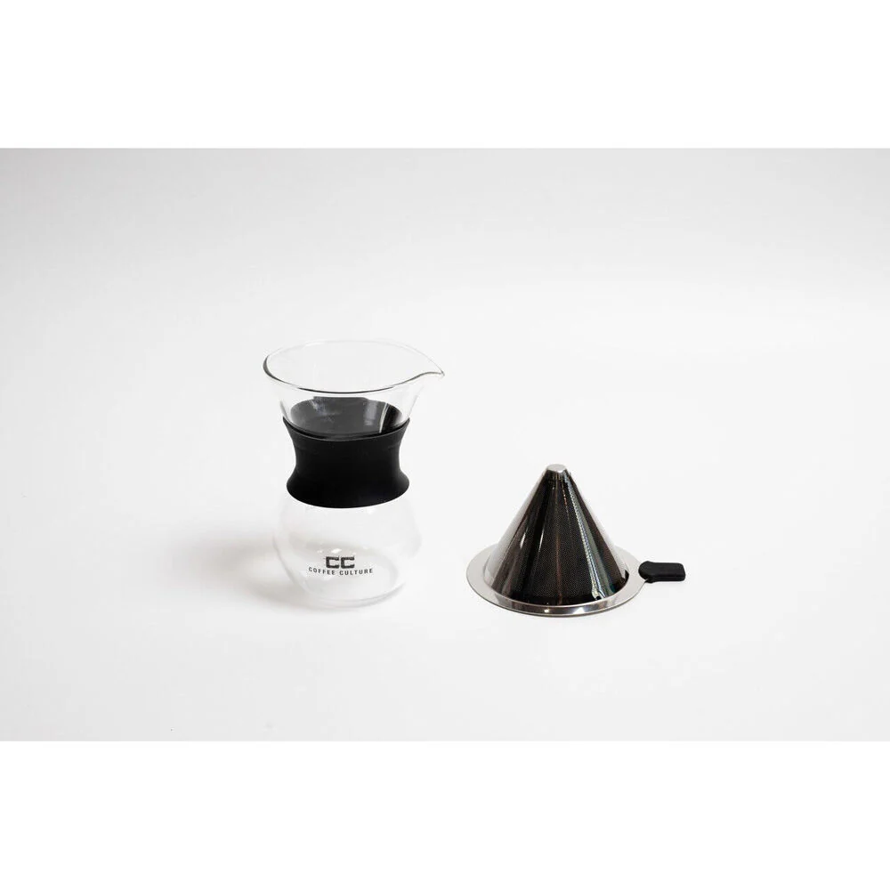 Coffee Culture 400ml Pour Over Coffee Maker Glass Jug Dripper with Filter - Image 4
