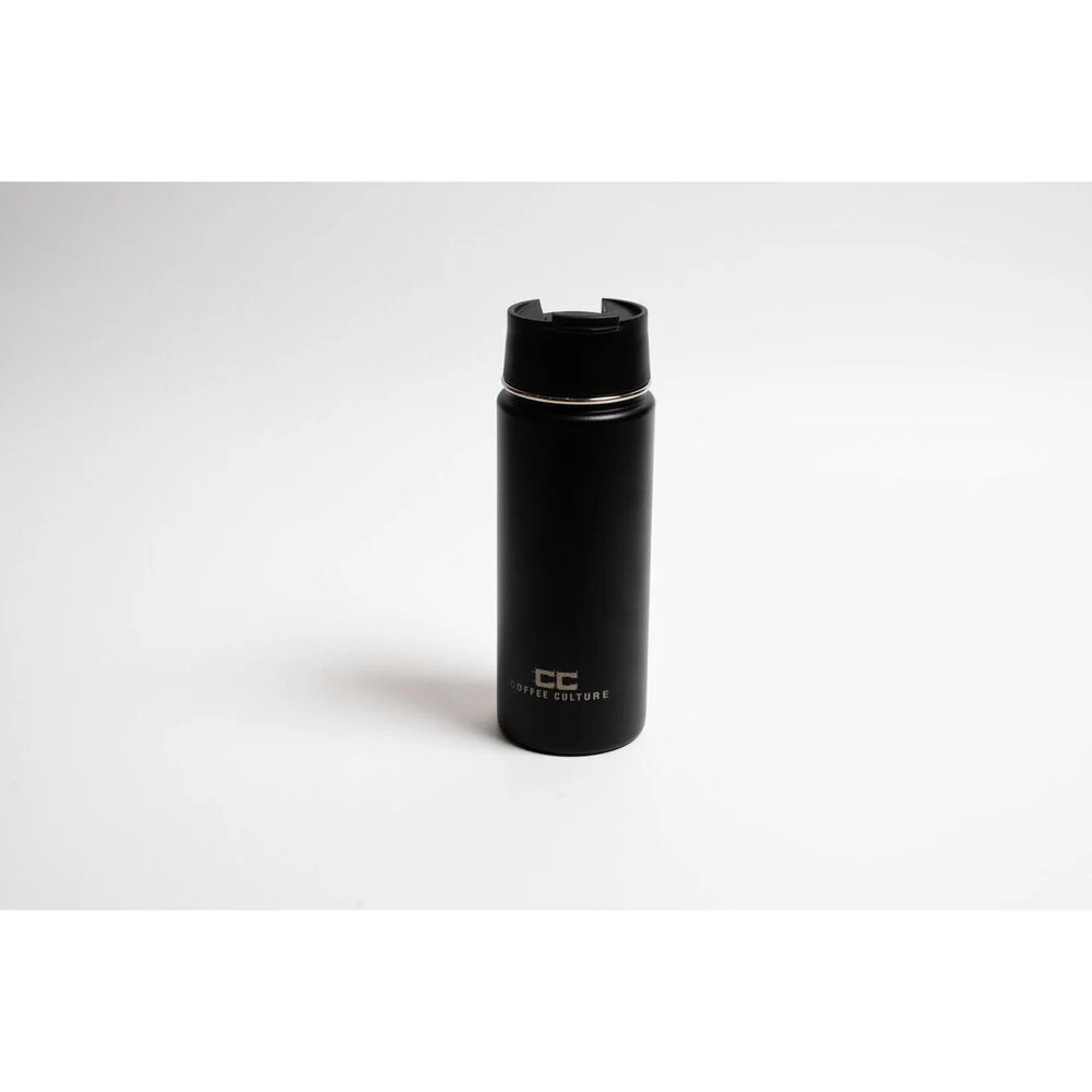 Coffee Culture 500ml Stainless Steel Insulated Travel Flask with Sipper (Black) - Image 3